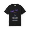 Unisex Cafe Menu T-Shirt for Foodies & Programmers - Trendy Garment-Dyed Tee