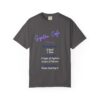 Unisex Cafe Menu T-Shirt for Foodies & Programmers - Trendy Garment-Dyed Tee