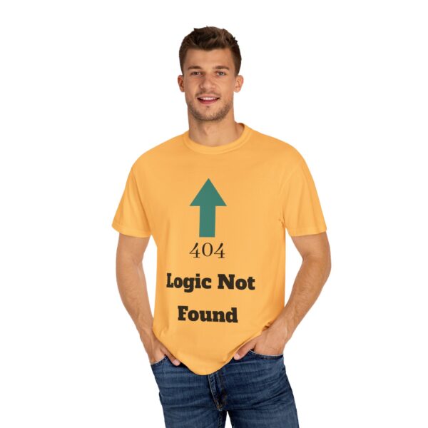 404 Logic Not Found Unisex Garment-Dyed T-Shirt