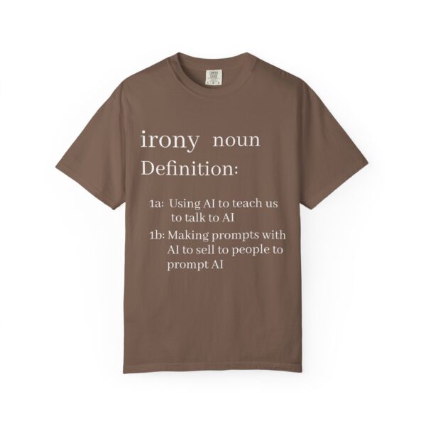 Funny Definition T-Shirt - AI Irony Teaching Tee