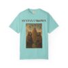 Mystical Unisex Garment-Dyed T-shirt - 'Syntax Unknown' Design for Creative Souls