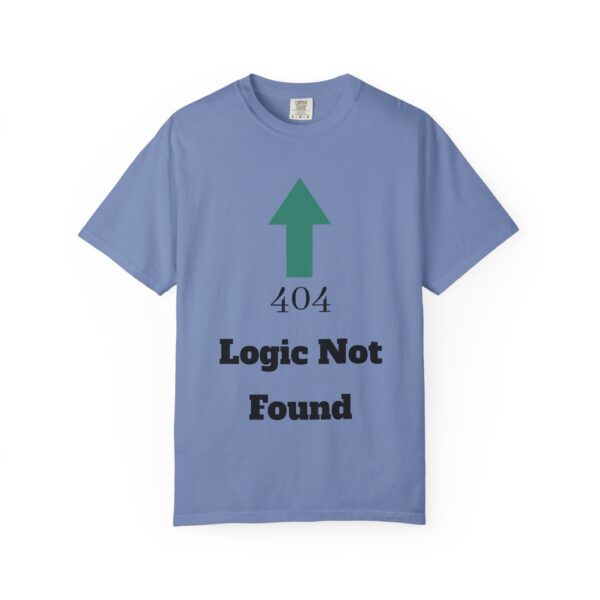 404 Logic Not Found Unisex Garment-Dyed T-Shirt