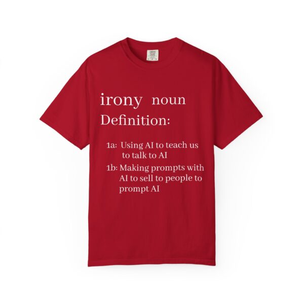 Funny Definition T-Shirt - AI Irony Teaching Tee