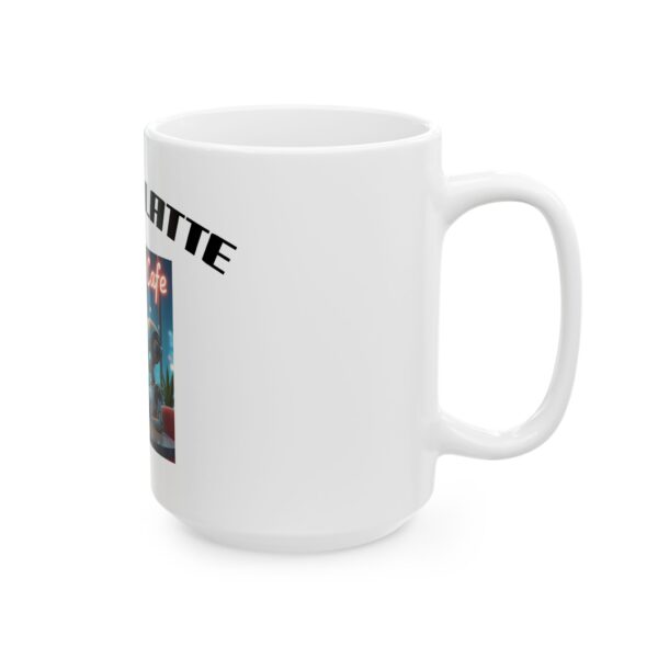 Binary Latte Ceramic Mug - Fun Robot Design for Coffee Lovers