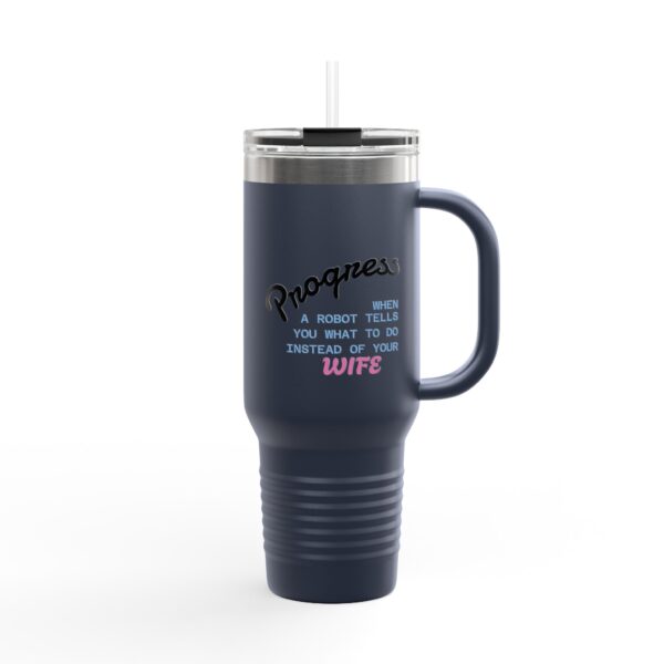 Progress Insulated Travel Mug - 40oz Funny Gift for Tech Lovers & Wives