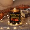 Humorous Scented Soy Candle - "Light Stuff On FIRE!" - Perfect for Gifting and Home Decor