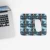 Whimsical Robot Cafe Mouse Pad | Fun Desk Accessory for Gamers & Tech Lovers