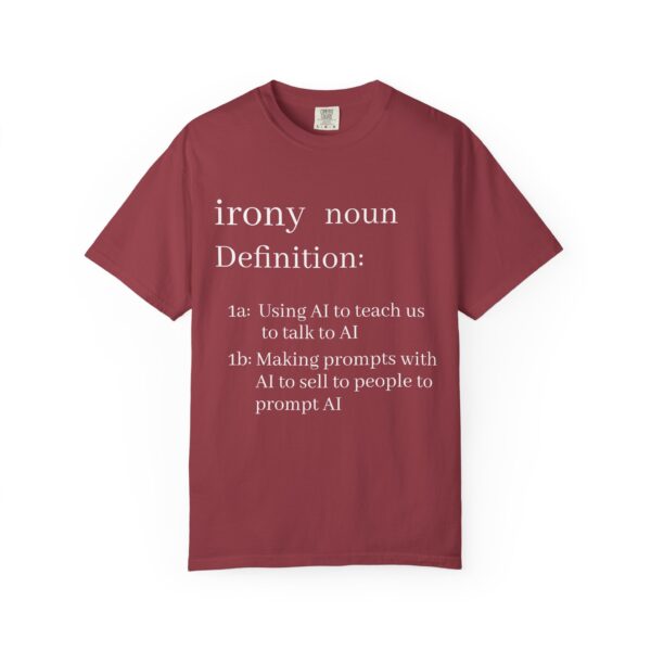 Funny Definition T-Shirt - AI Irony Teaching Tee