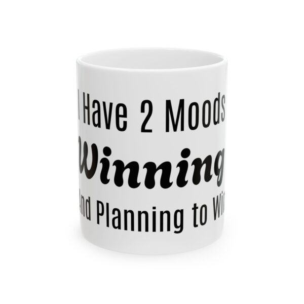 Winning & Planning Ceramic Mug - Motivational Coffee Cup for Work, Gift for Entrepreneurs, Office Mug, Inspirational Quote