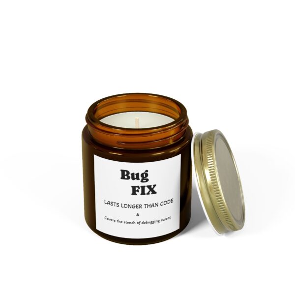 Bug FIX Scented Candle - Coconut Apricot Wax (4oz, 9oz) - Perfect for Programmers & Tech Lovers