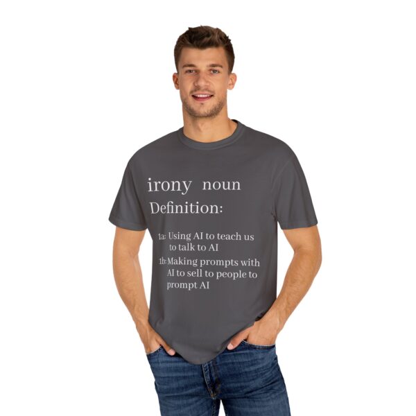 Funny Definition T-Shirt - AI Irony Teaching Tee