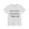 Voice-to-Text Unisex Tee, Humor Shirt, Communication Gift, Casual Wear, Tech Lover Tee