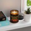 Humorous Scented Soy Candle - "Light Stuff On FIRE!" - Perfect for Gifting and Home Decor