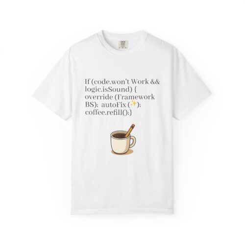 Playful Programmer T-Shirt, Coding Humor Tee, Unisex Graphic Shirt, Gift for Developers, Tech Lover Apparel