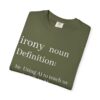 Funny Definition T-Shirt - AI Irony Teaching Tee