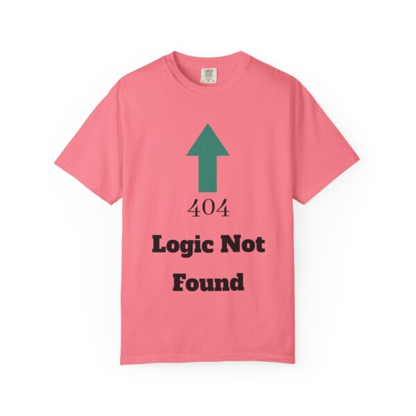 404 Logic Not Found Unisex Garment-Dyed T-Shirt