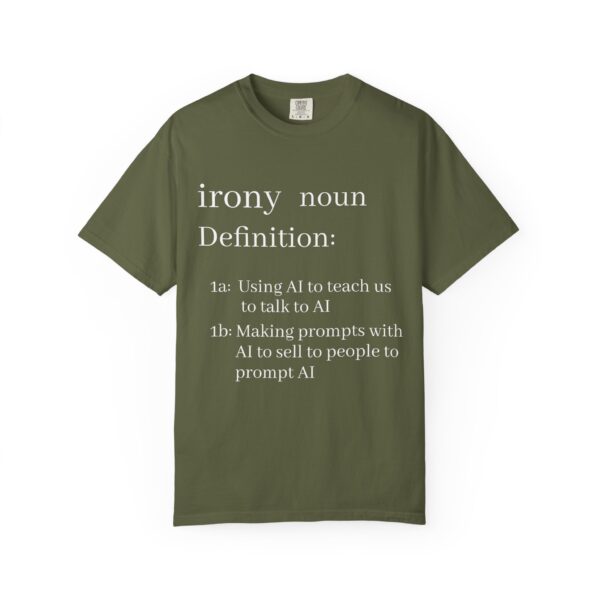 Funny Definition T-Shirt - AI Irony Teaching Tee