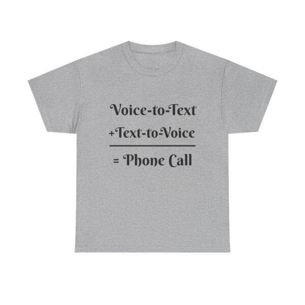 Voice-to-Text Unisex Tee, Humor Shirt, Communication Gift, Casual Wear, Tech Lover Tee
