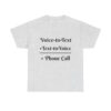 Voice-to-Text Unisex Tee, Humor Shirt, Communication Gift, Casual Wear, Tech Lover Tee