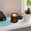 Humorous Scented Soy Candle - "Light Stuff On FIRE!" - Perfect for Gifting and Home Decor