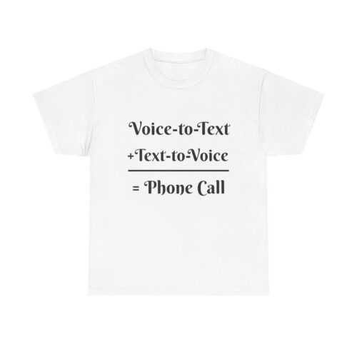 Voice-to-Text Unisex Tee, Humor Shirt, Communication Gift, Casual Wear, Tech Lover Tee