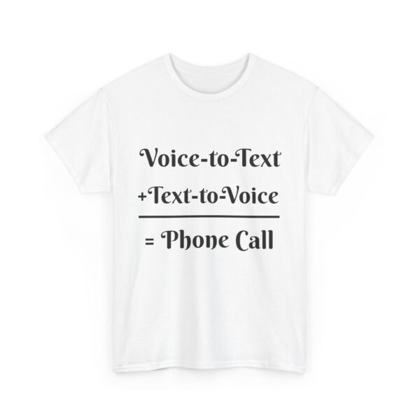 Voice-to-Text Unisex Tee, Humor Shirt, Communication Gift, Casual Wear, Tech Lover Tee