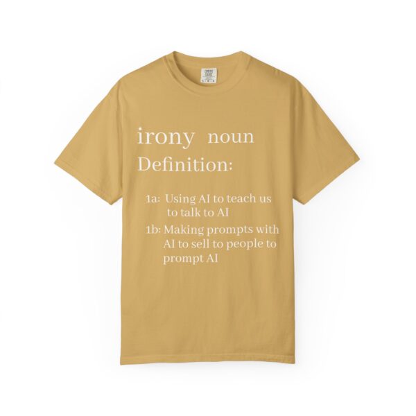 Funny Definition T-Shirt - AI Irony Teaching Tee