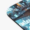 Whimsical Robot Cafe Mouse Pad | Fun Desk Accessory for Gamers & Tech Lovers