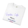 Unisex Cafe Menu T-Shirt for Foodies & Programmers - Trendy Garment-Dyed Tee
