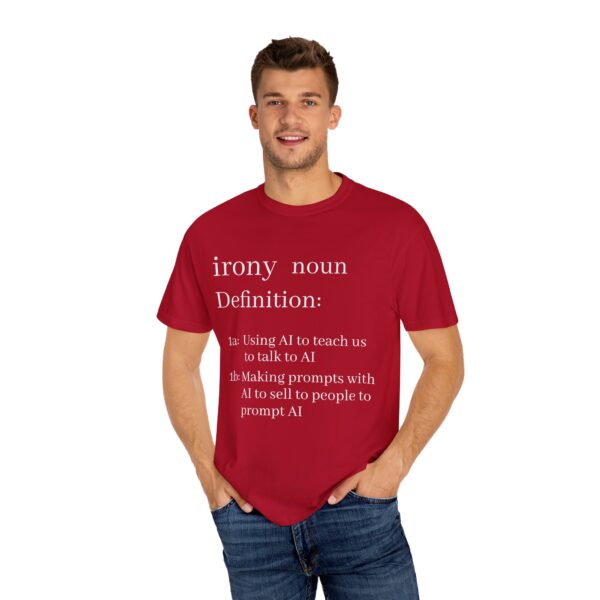 Funny Definition T-Shirt - AI Irony Teaching Tee