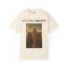 Mystical Unisex Garment-Dyed T-shirt - 'Syntax Unknown' Design for Creative Souls